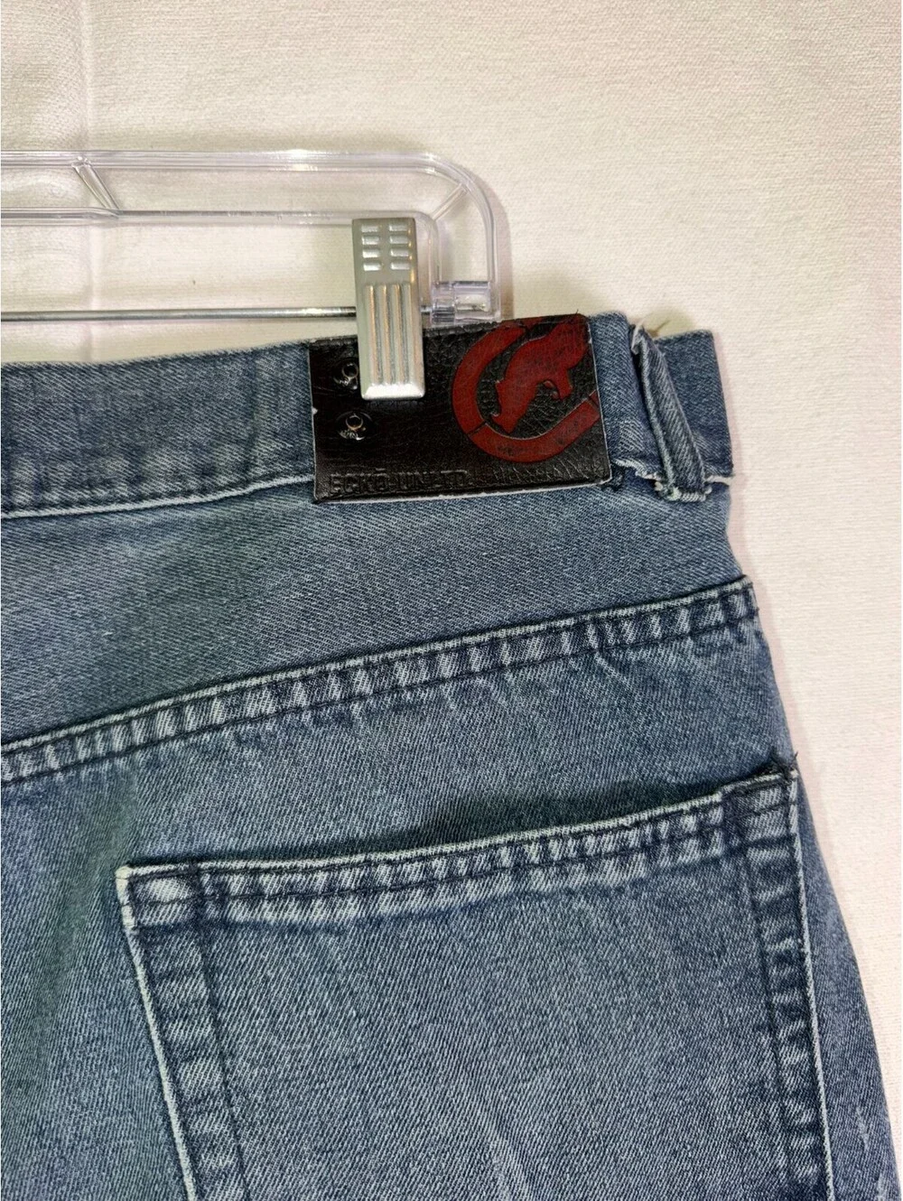 Ecko Unltd Men’s Slim Straight Jeans Size 36 Blue Denim Raw Since 1972